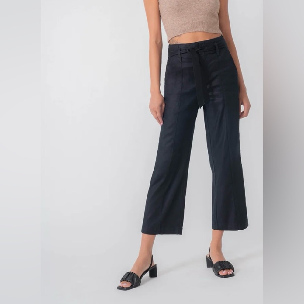 Level 99 at Evereve Bette Seamed Pant Crop Trousers Size 24